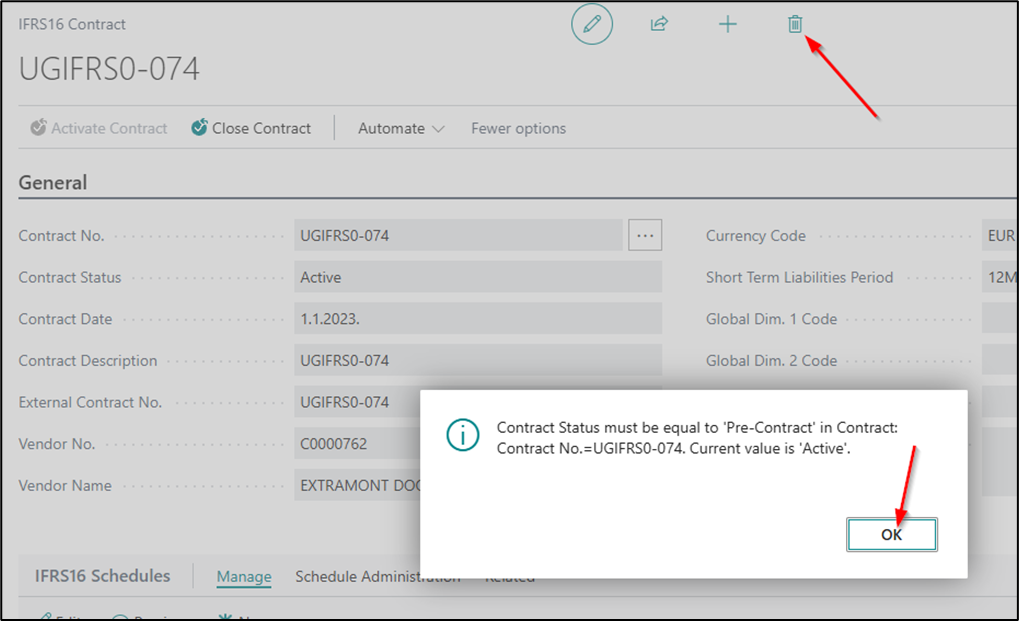 Contract Status