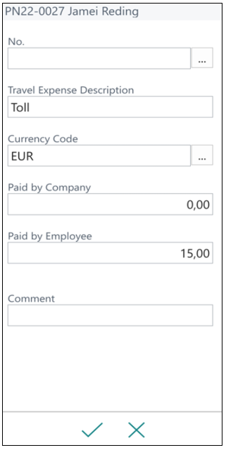 Submitted Expense