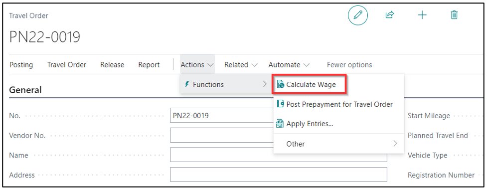 Calculate Wage Action