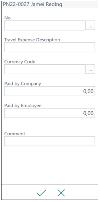 Travel Expense Form