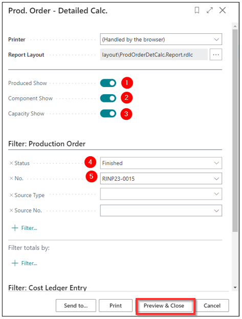 Report Options