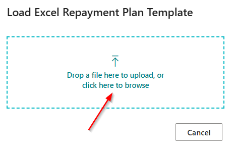 Completed Header worksheet of the Excel template