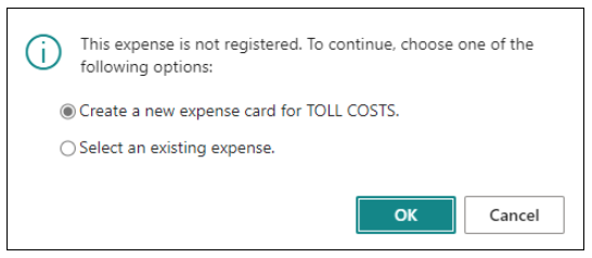 Create Expense Dialog